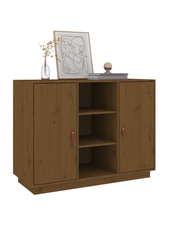 Kumode, medus brūna, 100x40x75 cm, priedes masīvkoks