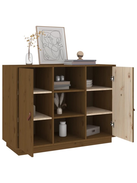 Kumode, medus brūna, 100x40x75 cm, priedes masīvkoks
