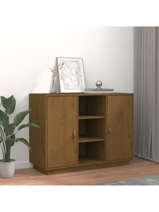 Kumode, medus brūna, 100x40x75 cm, priedes masīvkoks