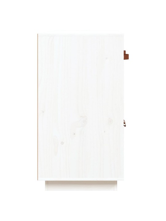 Kumode, balta, 98,5x40x75 cm, priedes masīvkoks