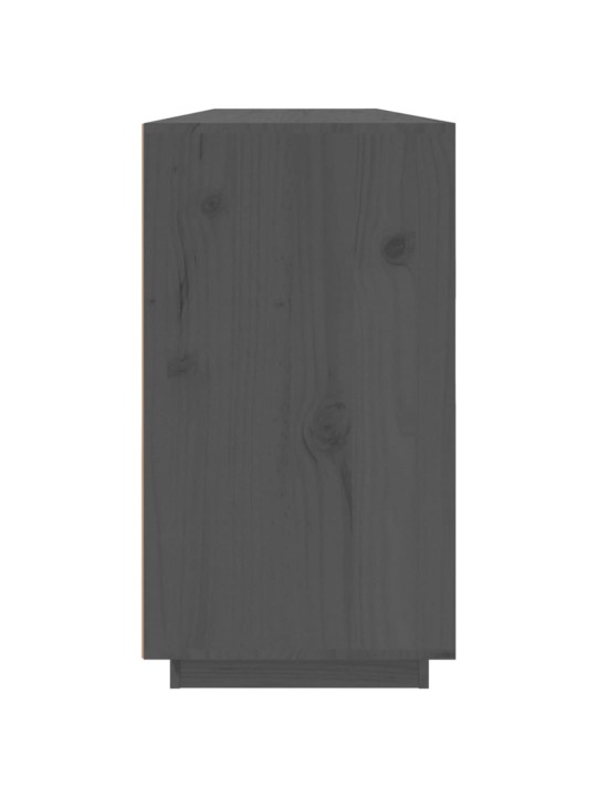 Kumode, pelēka, 100x40x75 cm, priedes masīvkoks