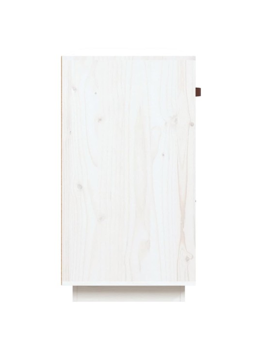 Kumode, balta, 100x40x75 cm, priedes masīvkoks