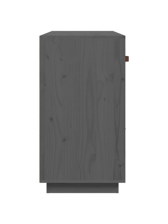 Kumode, pelēka, 100x40x75 cm, priedes masīvkoks