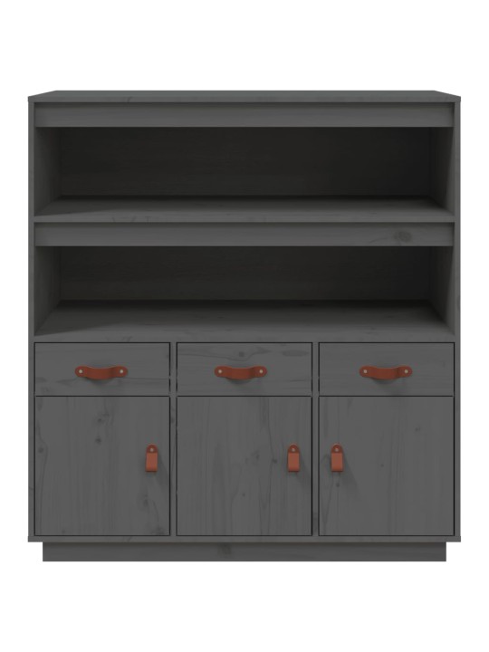 Augstais skapītis, pelēks, 100x40x108,5 cm, priedes masīvkoks