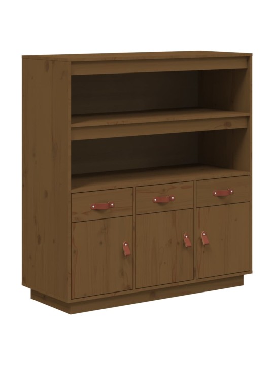 Augstais skapītis, brūns, 100x40x108,5 cm, priedes masīvkoks