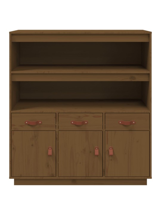 Augstais skapītis, brūns, 100x40x108,5 cm, priedes masīvkoks