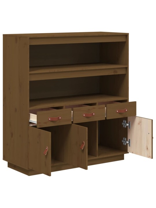 Augstais skapītis, brūns, 100x40x108,5 cm, priedes masīvkoks