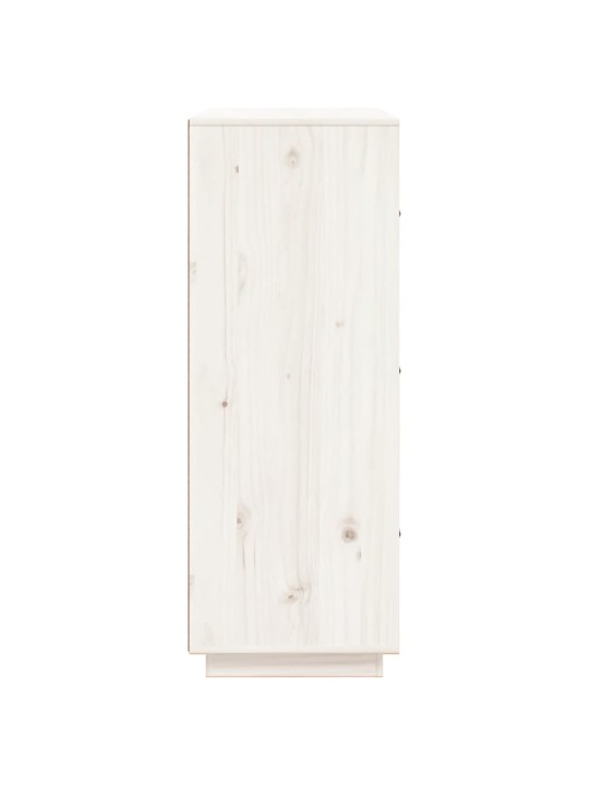 Augstais skapītis, balts, 67x40x108,5 cm, priedes masīvkoks