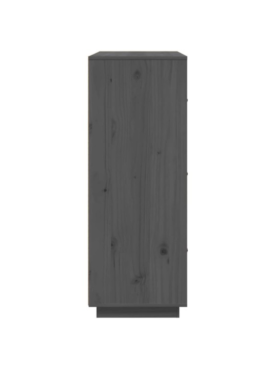 Augstais skapītis, pelēks, 67x40x108,5 cm, priedes masīvkoks