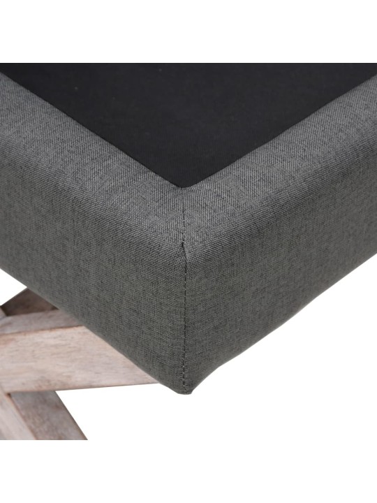 Uzglabāšanas sols, 110x45x40 cm, tumši pelēks audums