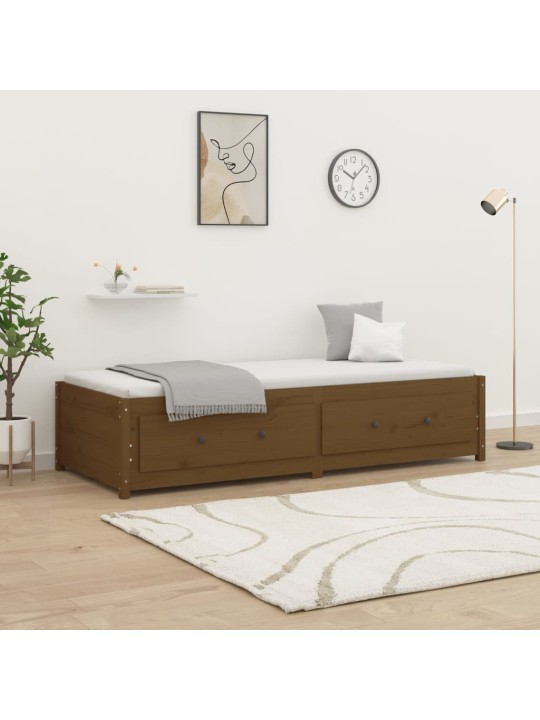 Dīvāngulta, medus brūna, 90x200 cm, priedes masīvkoks