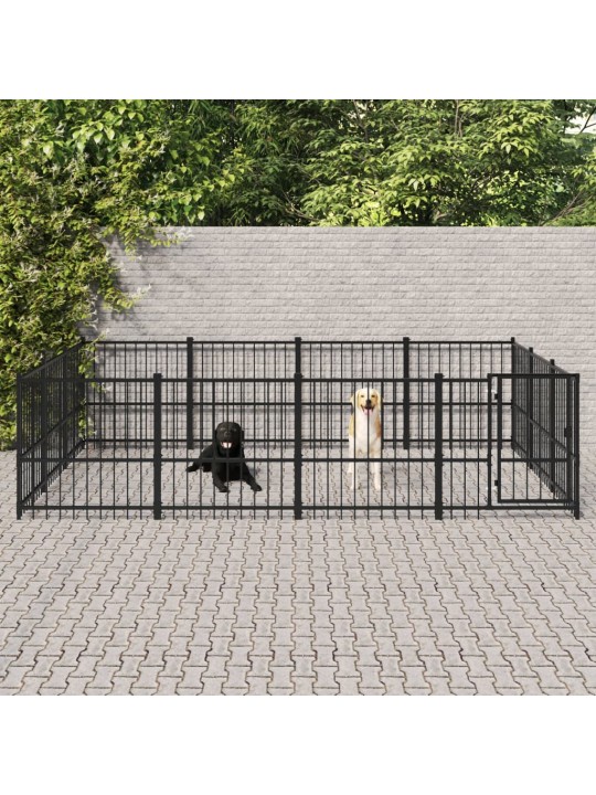 Suņu voljērs, 11,58 m², tērauds