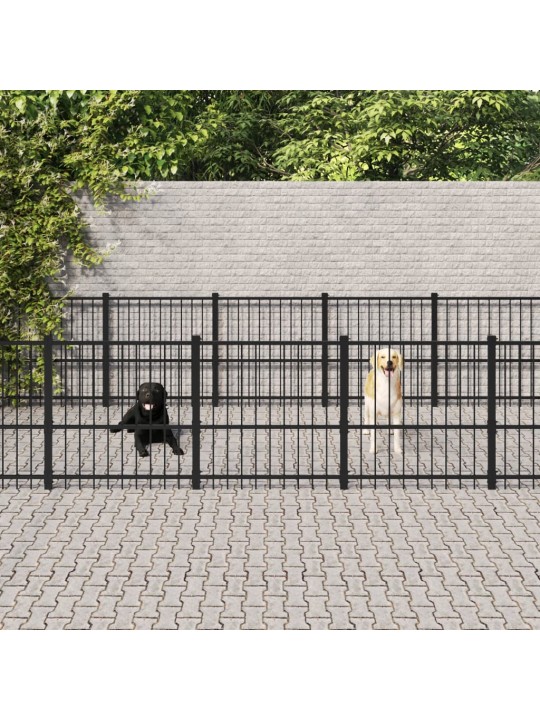 Suņu voljērs, 19,76 m², tērauds