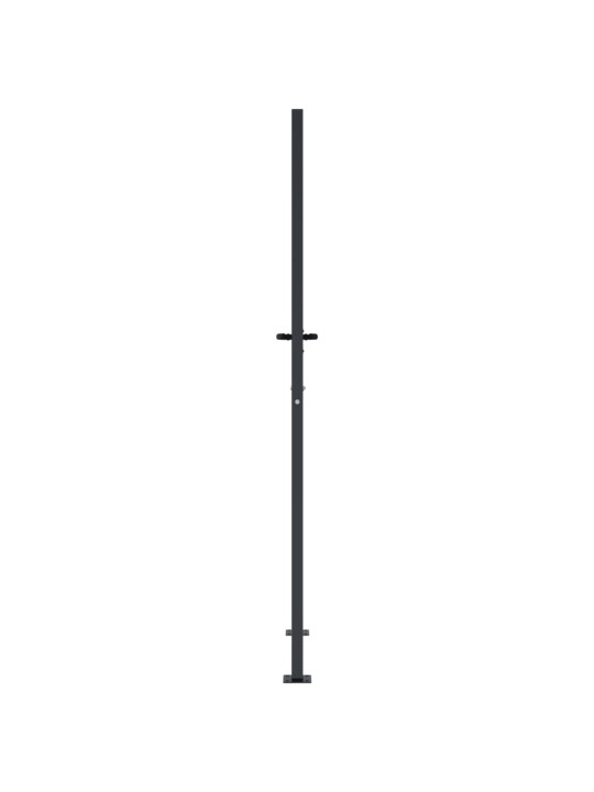 Dārza vārti, antracītpelēki, 105x205 cm, tērauds, koka dizains