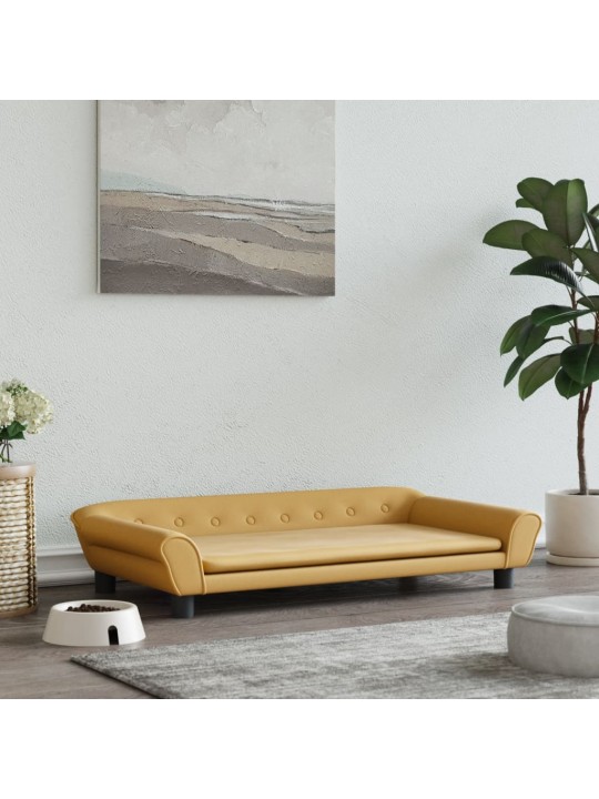 Gulta suņiem, brūna, 100x50x21 cm, samts