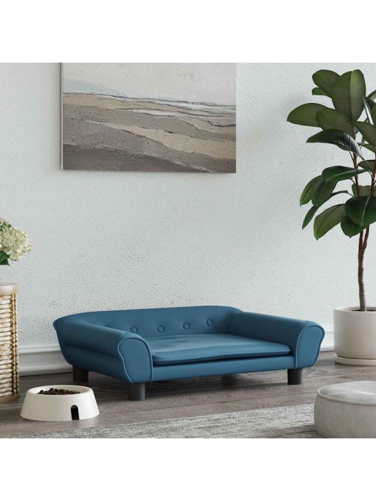 Dīvāngulta, zila, 70x48x22 cm, samts
