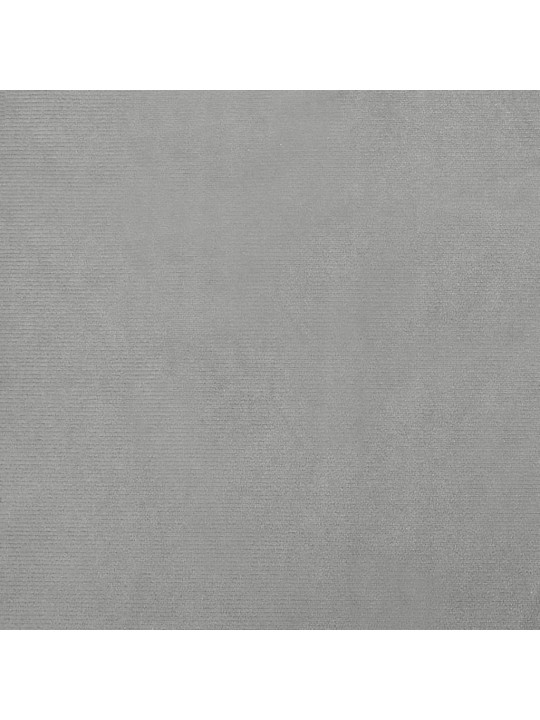 Suņa gulta ar pagarinājumu, gaiši pelēka, 100x50x30 cm, samts