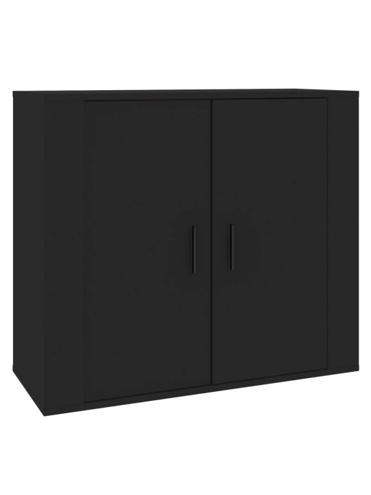 Kumode, melna, 80x33x70 cm, inženierijas koks