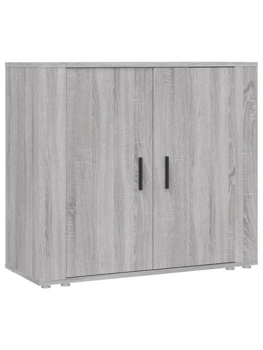 Kumode, pelēka ozolkoka, 80x33x70 cm, inženierijas koks
