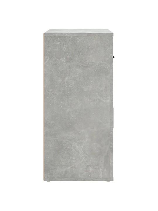 Kumode, betona pelēka, 80x33x70 cm, inženierijas koks