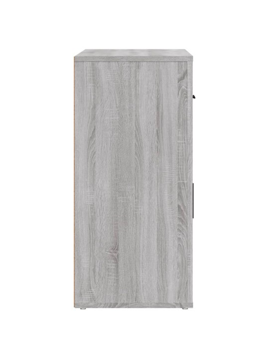 Kumode, pelēka ozolkoka, 80x33x70 cm, inženierijas koks