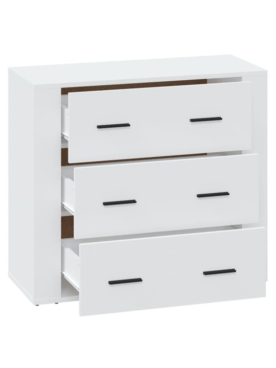 Kumode, balta, 80x33x70 cm, inženierijas koks