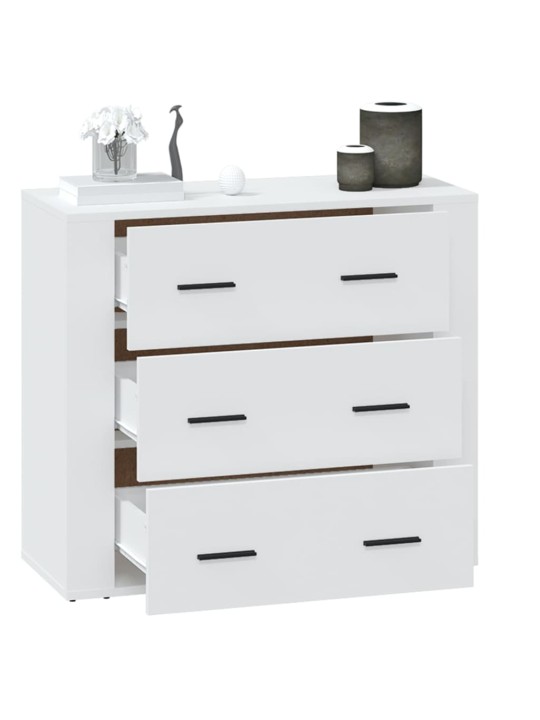Kumode, balta, 80x33x70 cm, inženierijas koks