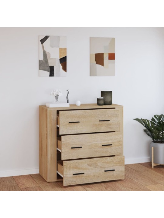 Kumode, ozolkoka krāsa, 80x33x70 cm, inženierijas koks