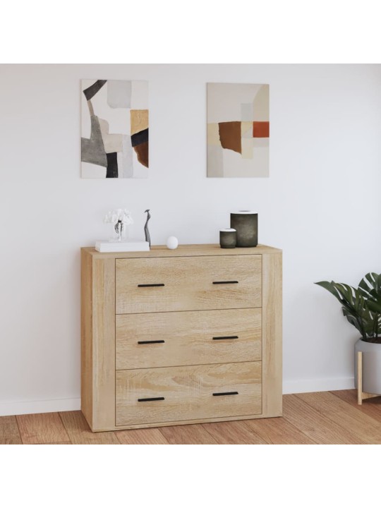 Kumode, ozolkoka krāsa, 80x33x70 cm, inženierijas koks
