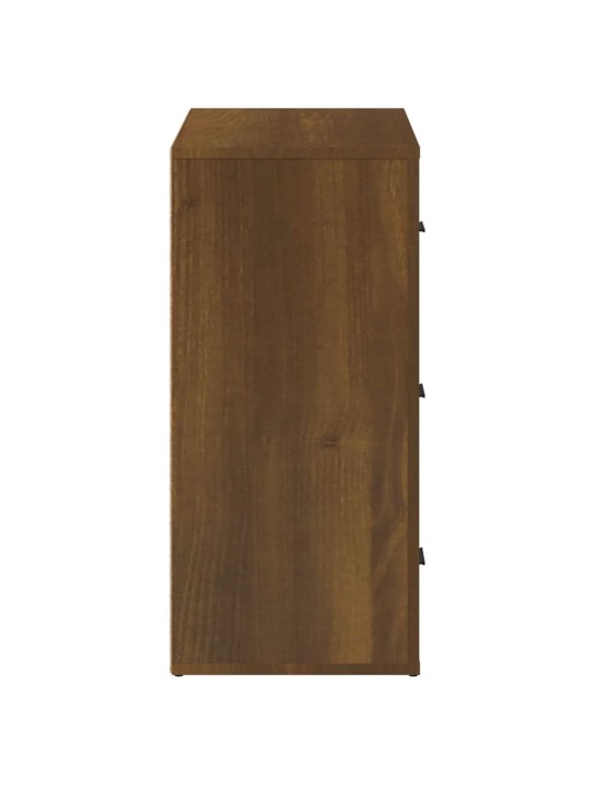 Kumode, brūna ozolkoka, 80x33x70 cm, inženierijas koks