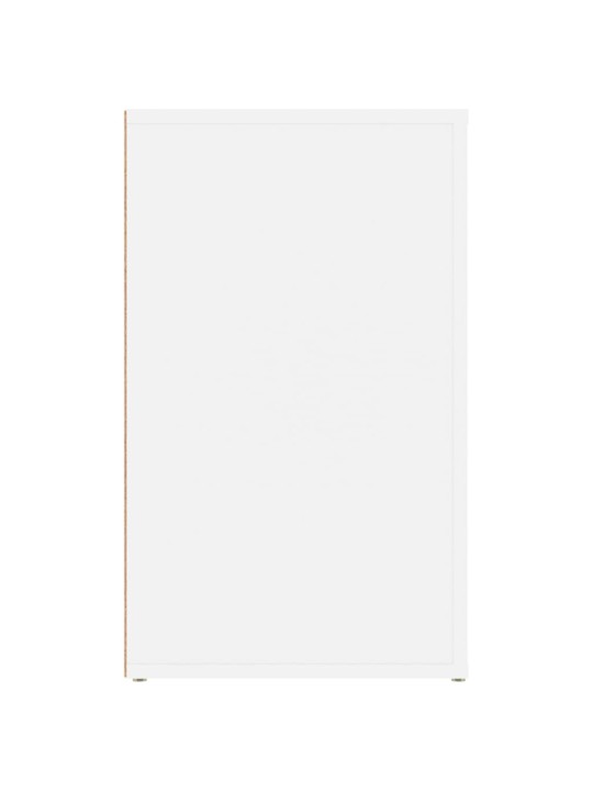 Naktsskapītis, balts, 50x36x60 cm, inženierijas koks