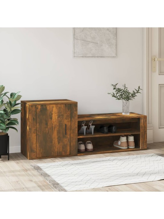 Apavu plaukts, ozolkoka krāsa, 130x35x54 cm, inženierijas koks