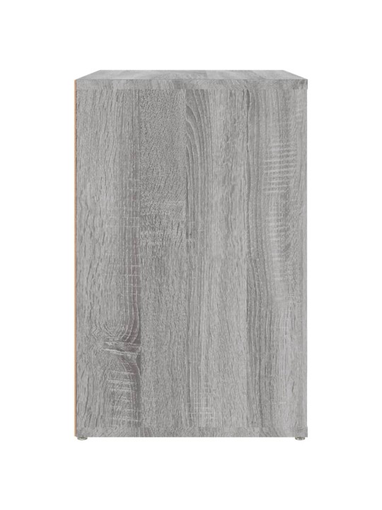 Apavu plaukts, pelēka ozola, 130x35x54 cm, inženierijas koks