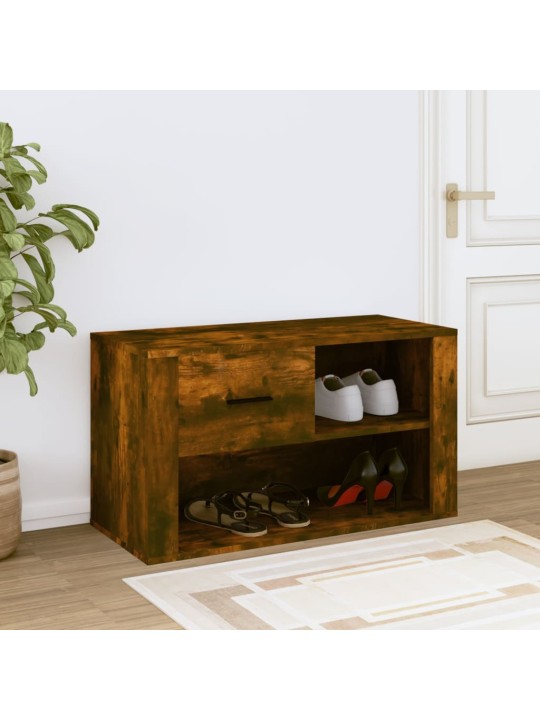 Apavu plaukts, ozolkoka krāsa, 80x35x45 cm, inženierijas koks