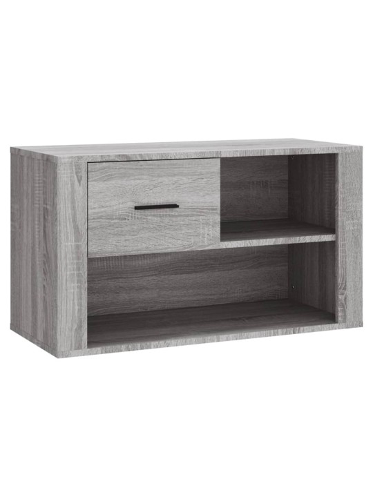 Apavu plaukts, pelēka ozola, 80x35x45 cm, inženierijas koks