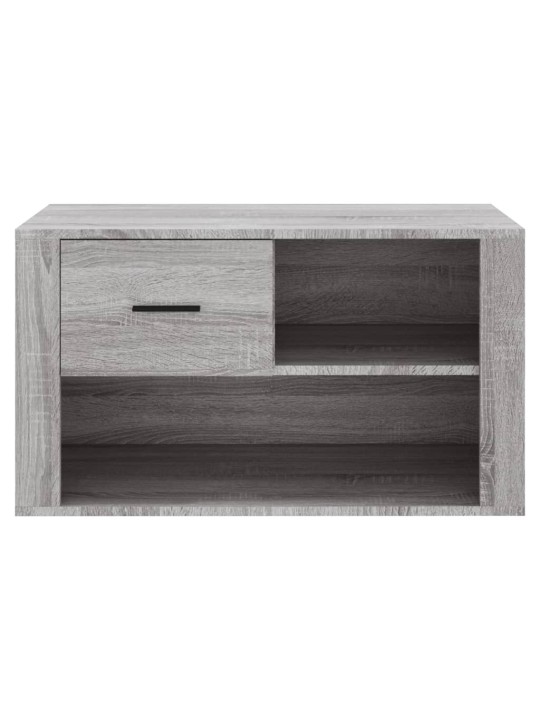 Apavu plaukts, pelēka ozola, 80x35x45 cm, inženierijas koks