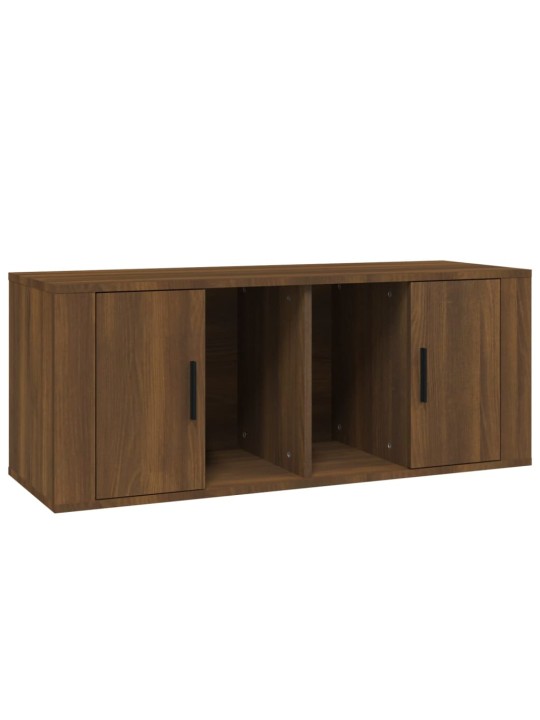 Tv skapītis, ozolkoka krāsa, 100x35x40 cm, inženierijas koks