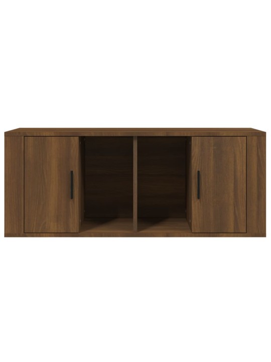 Tv skapītis, ozolkoka krāsa, 100x35x40 cm, inženierijas koks