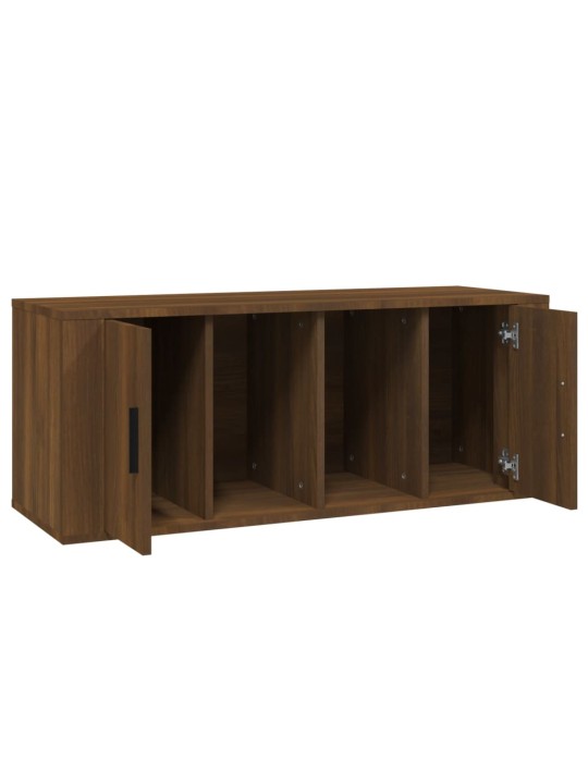 Tv skapītis, ozolkoka krāsa, 100x35x40 cm, inženierijas koks