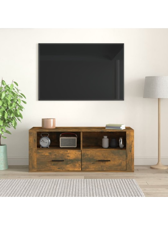 Tv skapītis, ozolkoka krāsa, 100x35x40 cm, inženierijas koks