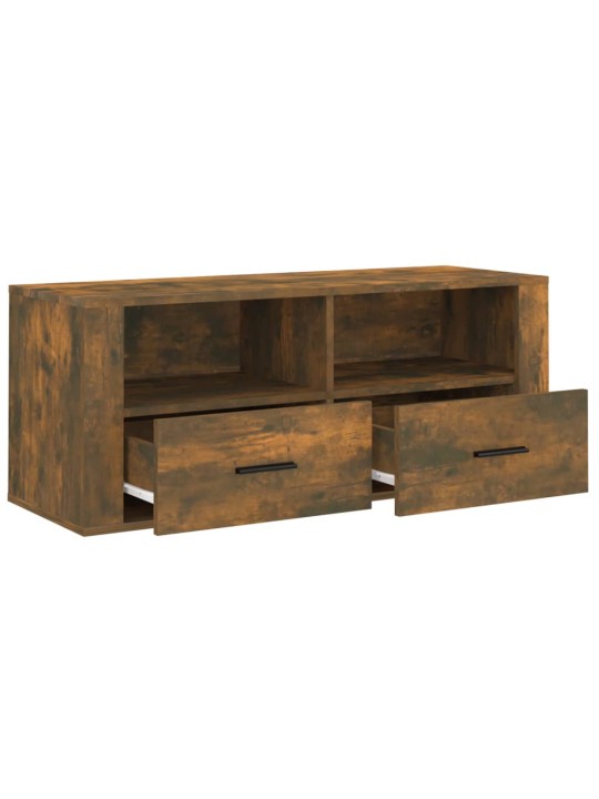 Tv skapītis, ozolkoka krāsa, 100x35x40 cm, inženierijas koks