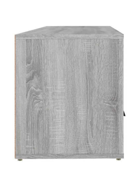 Tv skapītis, pelēka ozolkoka, 100x35x40 cm, inženierijas koks