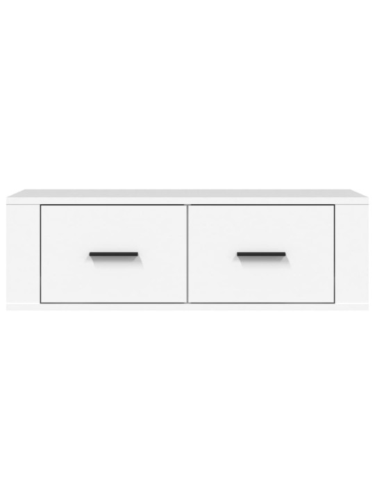 Piekarams tv skapītis, balts, 80x36x25 cm, inženierijas koks