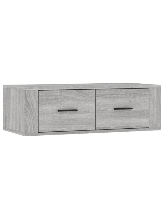 Piekarams tv skapītis, pelēks, 80x36x25 cm, inženierijas koks