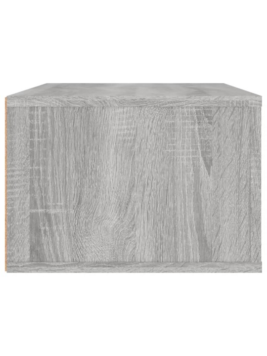 Piekarams tv skapītis, pelēks, 80x36x25 cm, inženierijas koks