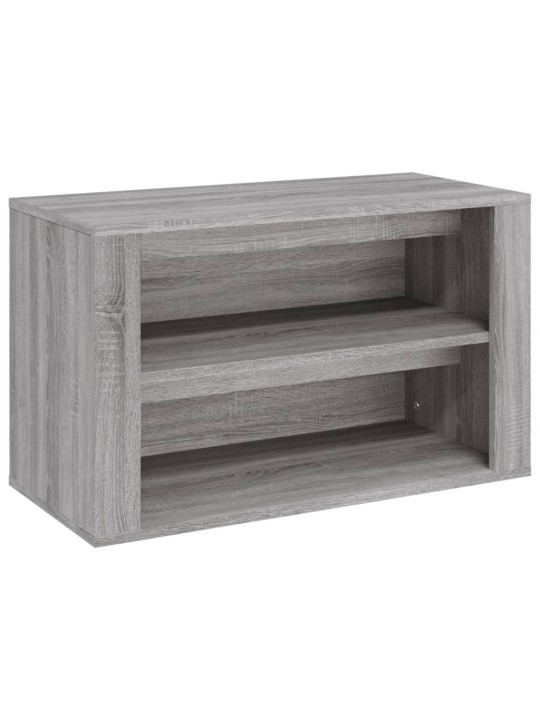 Apavu plaukts, pelēka ozolkoka, 75x35x45 cm, inženierijas koks