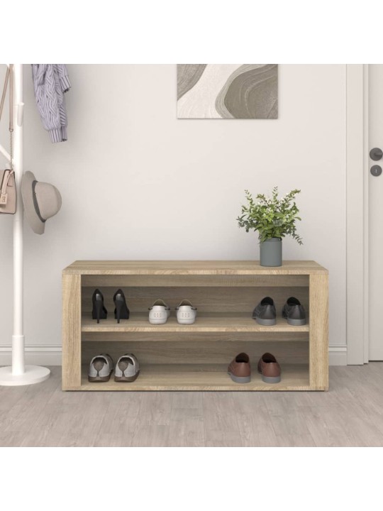 Apavu plaukts, ozolkoka krāsa, 100x35x45 cm, inženierijas koks