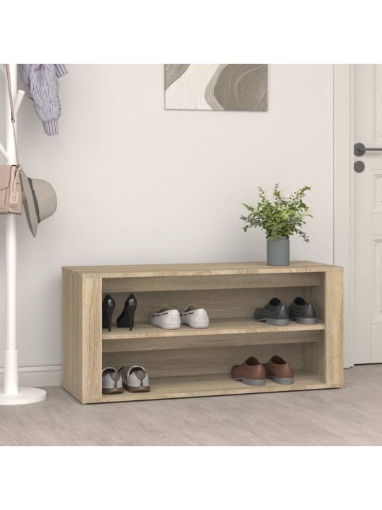 Apavu plaukts, ozolkoka krāsa, 100x35x45 cm, inženierijas koks