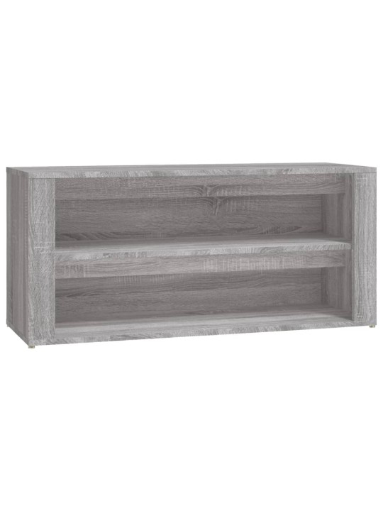 Apavu plaukts, pelēka ozolkoka, 100x35x45 cm, inženierijas koks
