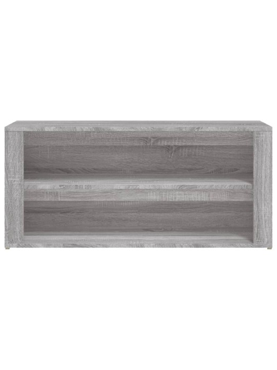 Apavu plaukts, pelēka ozolkoka, 100x35x45 cm, inženierijas koks
